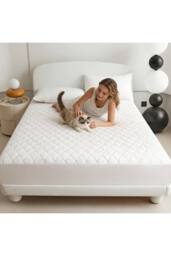KDMD Double Waterproof Mattress Protector Encasement 40cm Breathable in White - thumbnail 8