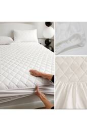 KDMD Double Waterproof Mattress Protector Encasement 40cm Breathable in White - thumbnail 6