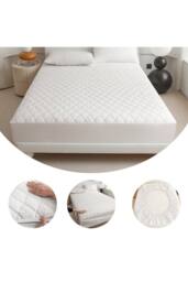 KDMD Double Waterproof Mattress Protector Encasement 40cm Breathable in White - thumbnail 7