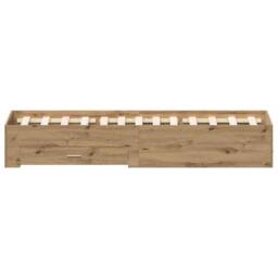 Berkfield Home Traditional Bed Frame with Drawers Artisan Oak 120x200 cm Enginee in Brown - thumbnail 7
