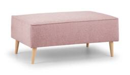 The Great Sofa Company Ailis Footstool Faro Soft Pink in Dusty Pink - thumbnail 2