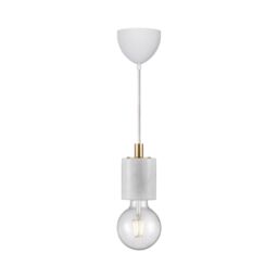 Nordlux Vintage Indoor Pendant Light White Marble E27 Retro - Mains Powered, IP20 - thumbnail 2