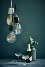 Nordlux Vintage Indoor Pendant Light White Marble E27 Retro - Mains Powered, IP20 - thumbnail 6