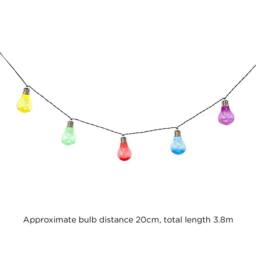 Voltico 10 Solar LED Festoon Light Bulbs - Warm White Garden Glow - thumbnail 4