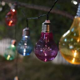 Voltico 10 Solar LED Festoon Light Bulbs - Warm White Garden Glow - thumbnail 1