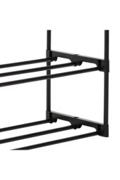 H&O Direct Modern Bedroom Clothes Rack Double Rod in Black - thumbnail 5