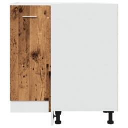 Berkfield Home Kitchen Cabinet Lyon Old Wood 75.5x75.5x81.5 cm Engineered Wood in Brown - thumbnail 4