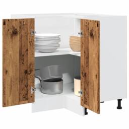 Berkfield Home Kitchen Cabinet Lyon Old Wood 75.5x75.5x81.5 cm Engineered Wood in Brown - thumbnail 2