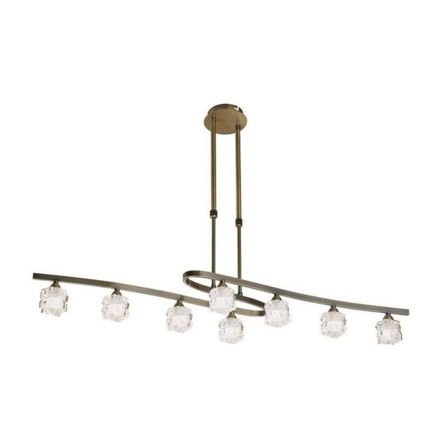 Netlighting Ice Telescopic 8 Light G9 Antique Brass in Bronze - image 1
