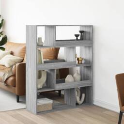 Berkfield Home Room Divider Grey Sonoma 100x33x125.5 cm Engineered Wood - thumbnail 2
