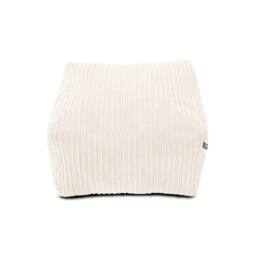 rucomfy Beanbags rucomfy Indoor Large Ottoman Pouffe - Jumbo Cord Bean Bag Footstool in Ivory - thumbnail 4