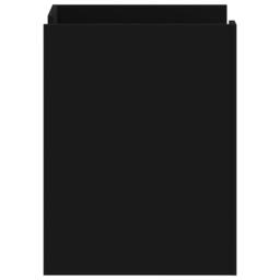 Berkfield Home Decorative Bedside Cabinet Black 45x50x65 cm Engineered Wood - Size: 45 x 50 x 65 cm - thumbnail 5