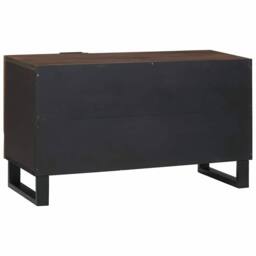 Berkfield Home TV Cabinet ‚Äì 80 x 31.5 x 46 cm Solid Wood & Engineered Wood in Brown - thumbnail 5