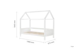 Birlea Home Bed Children's Wooden Bed Frame in White - Size: Single - thumbnail 6