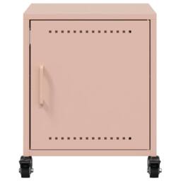 Berkfield Home Stylish Bedside Cabinets 2 pcs Pink 36x39x43.5 cm Steel - thumbnail 6