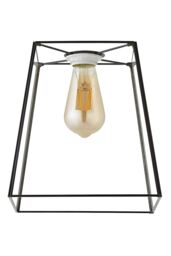 ValueLights Susie Glass Pendant Lantern Case Easy Fit Lamp Shade with LED Bulb in Black - thumbnail 6