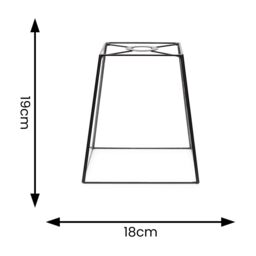 ValueLights Susie Glass Pendant Lantern Case Easy Fit Lamp Shade with LED Bulb in Black - thumbnail 5
