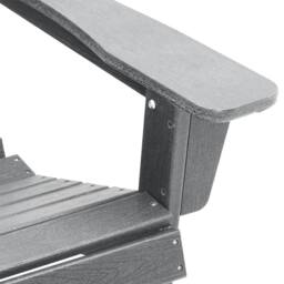 Berkfield Home Adirondack Chair with Footrest Light Grey HDPE - thumbnail 8