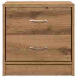 Berkfield Home Stylish Bedside Cabinet Artisian Oak 40x30x40 cm Engineered Wood in Brown - Size: 40 x 30 x 40 cm - thumbnail 4