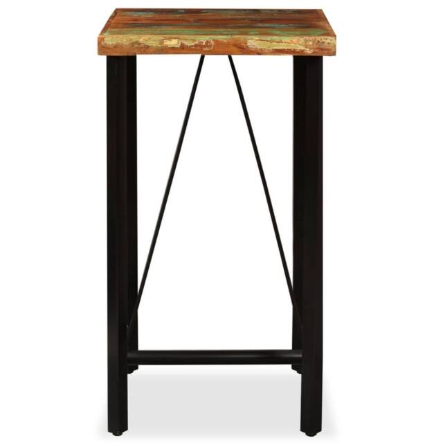 Berkfield Home Bar Table Solid Reclaimed Wood 60x60x107 cm in Brown - Size: 60 x 60 x 107 cm - image 1
