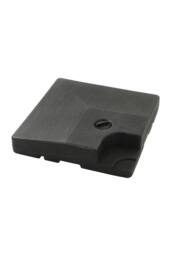 H&O Direct HDPE Square Fillable Cantilever Umbrella Stand Set in Black - thumbnail 5