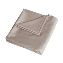 Smart Living Luxurious 300 Thread Count 100% Cotton Sateen Anti-Allergy Fitted Sheet in Beige - Size: Single Fitted - thumbnail 3
