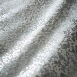 Portfolio Home Marseilles Printed Velvet Metallic Duvet Cover Quilt Set Pillowcase in Cream - Size: Single - thumbnail 3