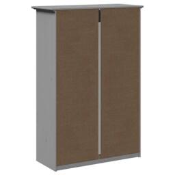 Berkfield Home Shoe Rack BODO Grey 80x35x118 cm - Size: 80 x 35 x 118 cm - thumbnail 7