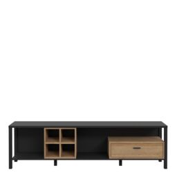 Furniture To Go High Rock Wide TV Unit in Black - thumbnail 2