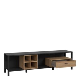 Furniture To Go High Rock Wide TV Unit in Black - thumbnail 3
