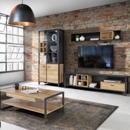 Furniture To Go High Rock Wide TV Unit in Black - thumbnail 5