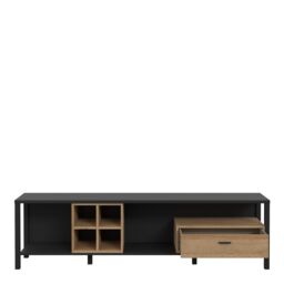 Furniture To Go High Rock Wide TV Unit in Black - thumbnail 4