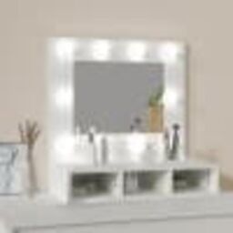 Berkfield Home Mirror Cabinet with LED White 60x31.5x62 cm - thumbnail 3