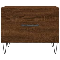 Berkfield Home Coffee Tables 2 pcs Brown Oak 50x50x40 cm Engineered Wood - Size: 50 x 50 x 40 cm - thumbnail 6
