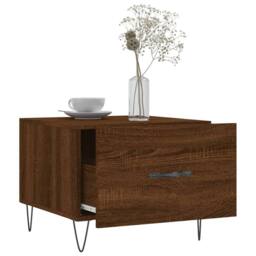 Berkfield Home Coffee Tables 2 pcs Brown Oak 50x50x40 cm Engineered Wood - Size: 50 x 50 x 40 cm - thumbnail 4