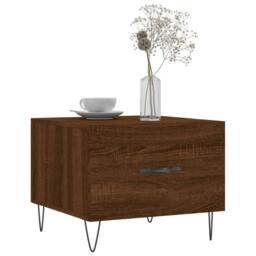 Berkfield Home Coffee Tables 2 pcs Brown Oak 50x50x40 cm Engineered Wood - Size: 50 x 50 x 40 cm - thumbnail 3