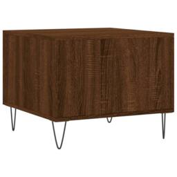 Berkfield Home Coffee Tables 2 pcs Brown Oak 50x50x40 cm Engineered Wood - Size: 50 x 50 x 40 cm - thumbnail 9