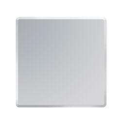 Showerdrape Trafalgar Square Frameless Bevelled Edge Bathroom Mirror 45 x 45cm in Silver - Size: Small - thumbnail 4