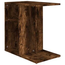Berkfield Home Side Table Smoked Oak 50x30x50 cm Engineered Wood in Brown - Size: 50 x 30 x 50 cm - thumbnail 2