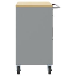 Berkfield Home Tool Cabinet with Wheels & Lockable Red 75x45x85 cm Steel - Size: 75 x 45 x 85 cm - thumbnail 7