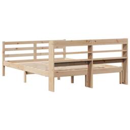 Berkfield Home Bed Frame with Headboard without Mattress 160x200 cm in Brown - thumbnail 6