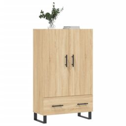 Berkfield Home Highboard Sonoma Oak 69.5x31x115 cm Engineered Wood in Brown - thumbnail 3