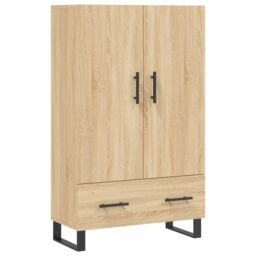 Berkfield Home Highboard Sonoma Oak 69.5x31x115 cm Engineered Wood in Brown - thumbnail 2