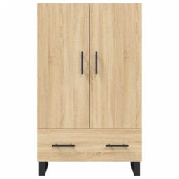 Berkfield Home Highboard Sonoma Oak 69.5x31x115 cm Engineered Wood in Brown - thumbnail 6