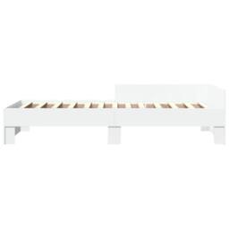 Berkfield Home Bed Frame without Mattress White 100x200 cm Engineered Wood - thumbnail 4