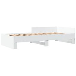 Berkfield Home Bed Frame without Mattress White 100x200 cm Engineered Wood - thumbnail 3