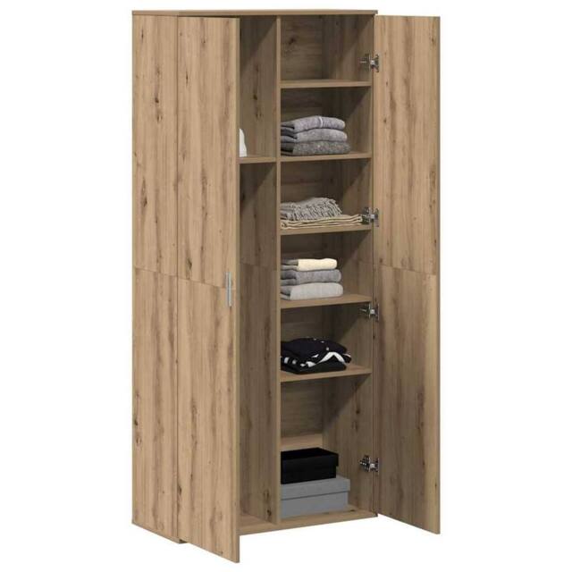 Berkfield Home Highboard Artisan Oak 80x35x180 cm Engineered Wood in Brown - Size: 80 x 35 x 180 cm - image 1