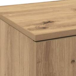 Berkfield Home Highboard Artisan Oak 80x35x180 cm Engineered Wood in Brown - Size: 80 x 35 x 180 cm - thumbnail 9