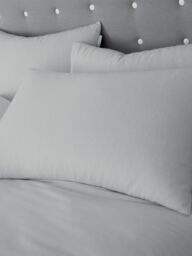 Catherine Lansfield 'Brushed Cotton' Duvet Cover Set in Grey - Size: Double - thumbnail 2