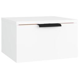 Berkfield Home Wall-mounted Bedside Cabinet White 34x30x20 cm - Size: 34 x 30 x 20 cm - thumbnail 2